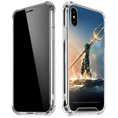 DC Comics Aquaman Movie Poster Trident iPhone XS Max Clear Case